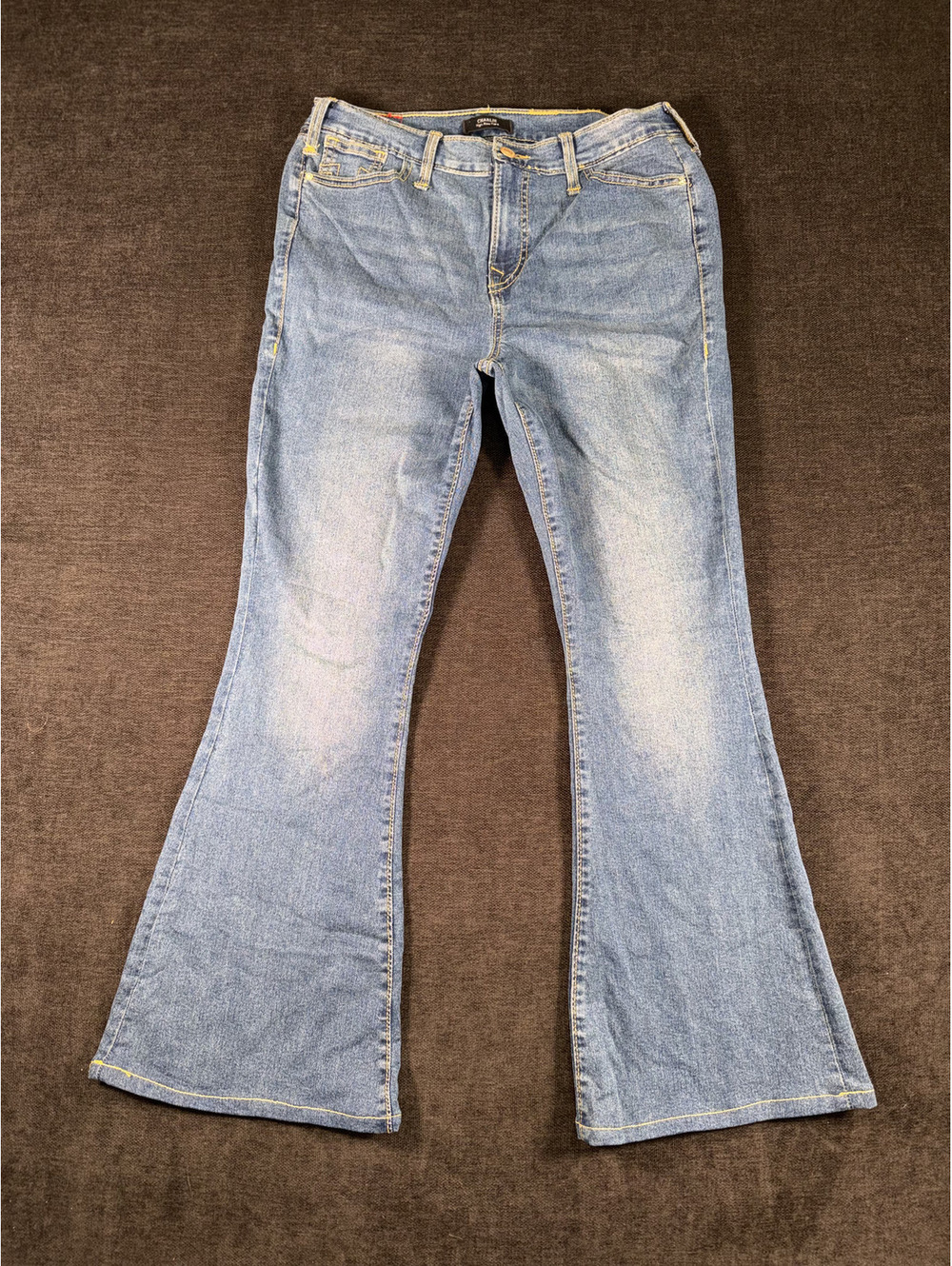 True Religion Women's Light Blue Flared Jeans